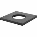Bsc Preferred Black-Oxide Steel Square Washer for 1-1/2 Screw Size 1.562 ID 3 Width 91128A482